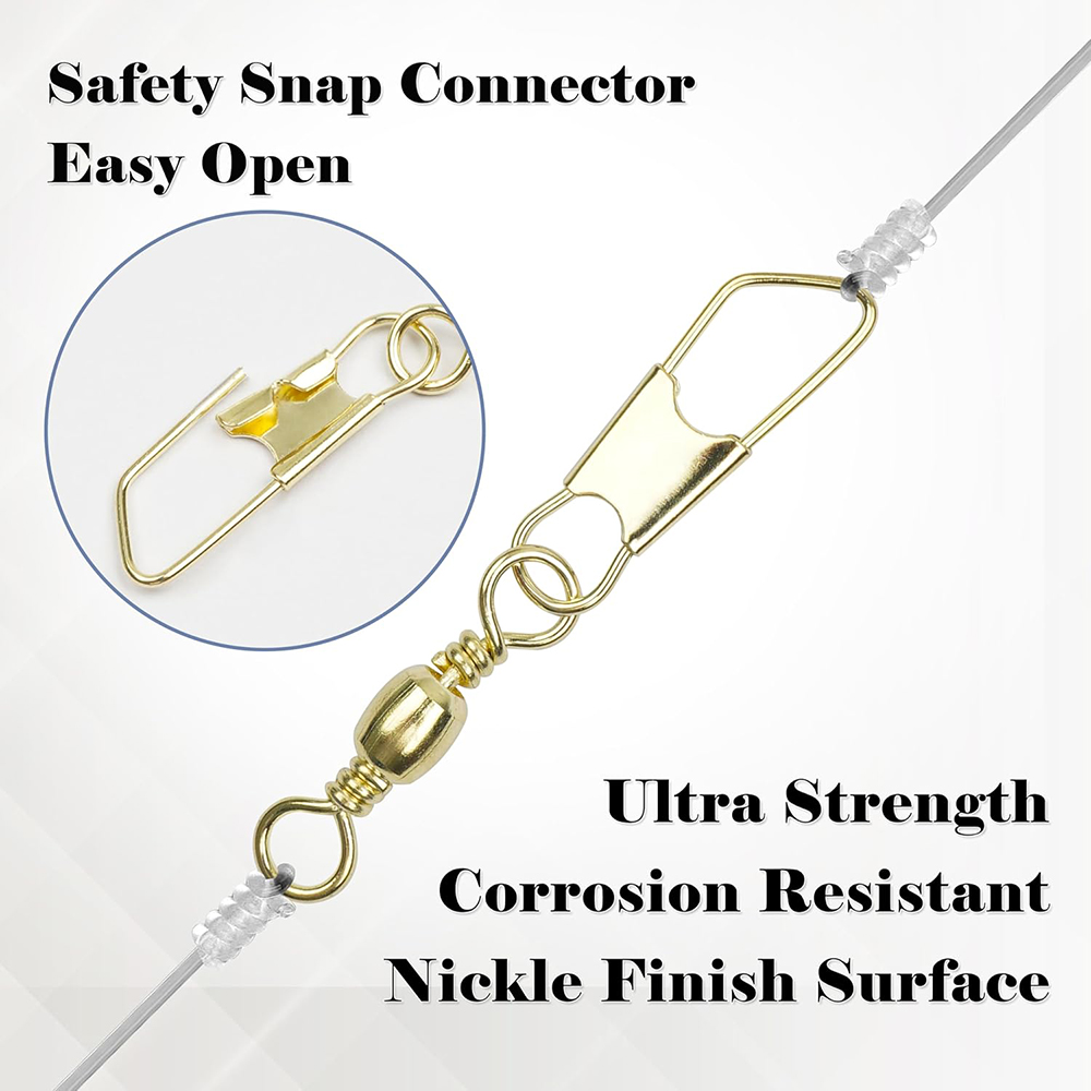 50Pcs Gold Fishing Barrel Swiv - Fishing Equipment Shop ulasan dan harga