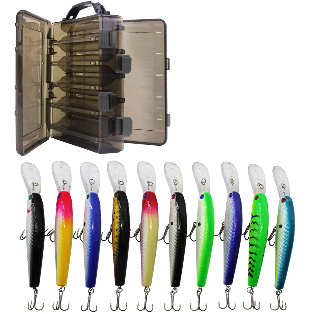 10PCS Minnow Fishing Lure 13.6 - Fishing Equipment Shop ulasan dan harga
