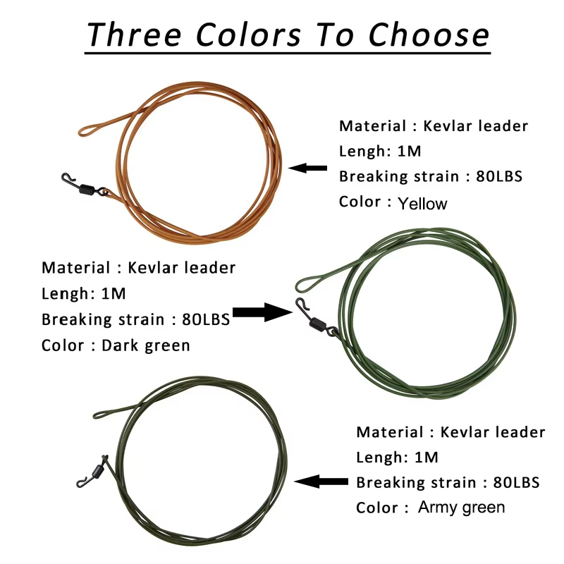 3pcs 80LB Carp fishing leader  - Fishing Equipment Shop ulasan dan harga