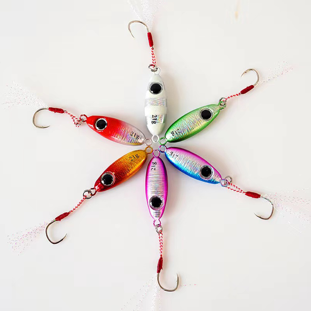 6pcs Micro Metal Jigging Fishi - Jig Head Lure ulasan dan harga
