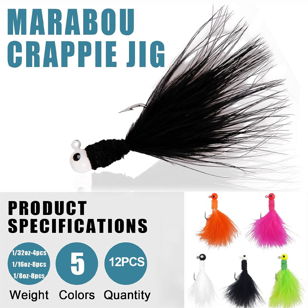 12Pcs Jig Heads for Fishing Cr - Fishing Equipment Shop ulasan dan harga