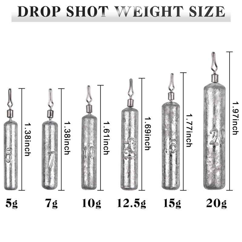 24pcs/lot Drop shot rigs Lead  - Fishing Equipment Shop ulasan dan harga