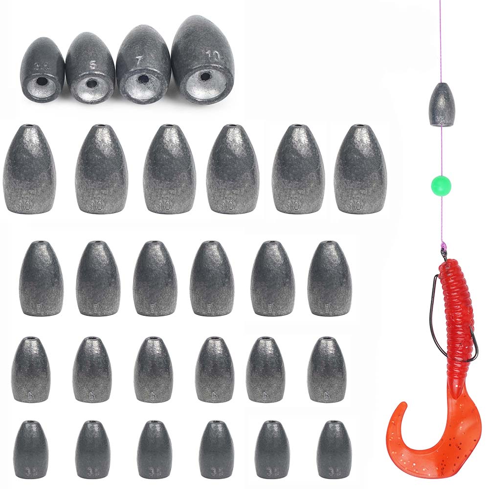 Bullet Fishing Sinkers Weights - Fishing Equipment Shop ulasan dan harga