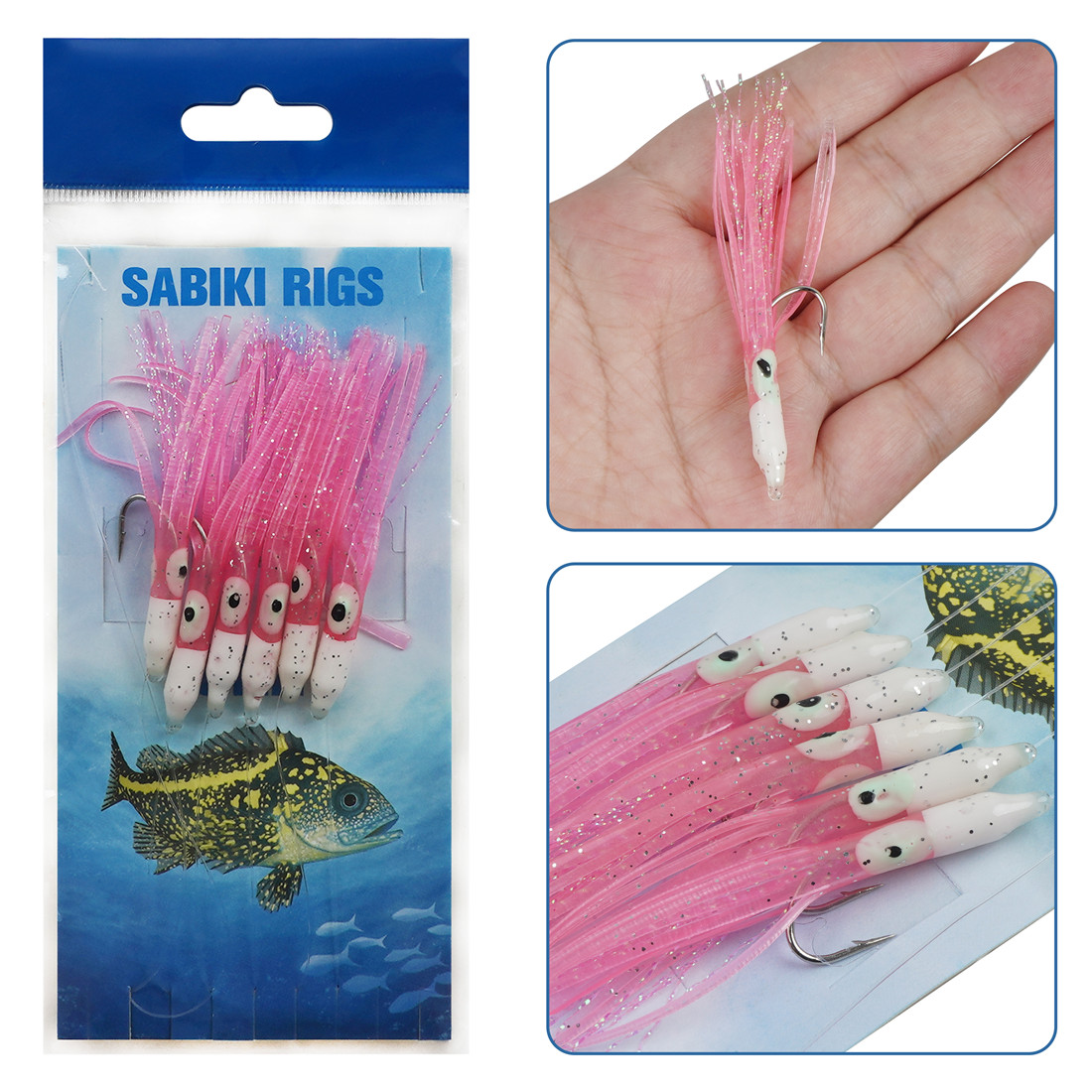 6Packs String Fishing hooks 6- - Fishing Equipment Shop ulasan dan harga