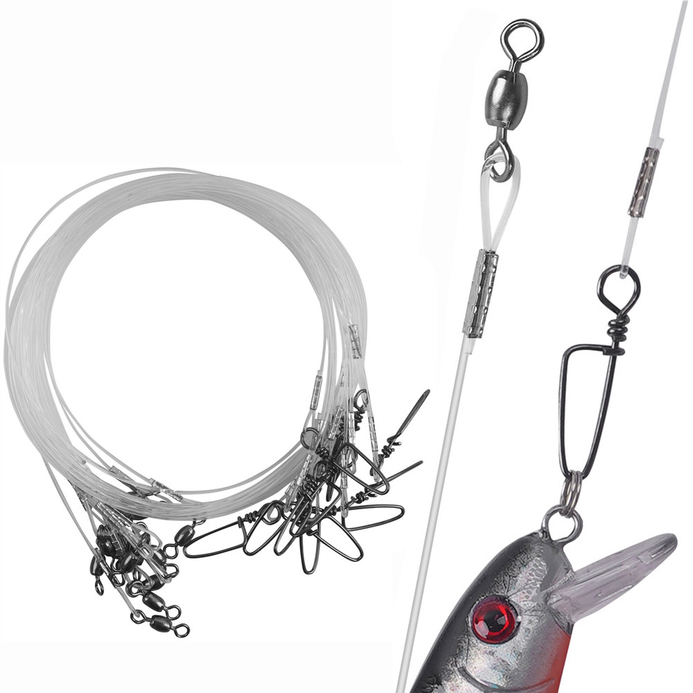 96Pcs Fluorocarbon Fishing Lea - Fishing Equipment Shop ulasan dan harga